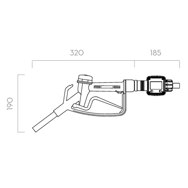 Vendita online Pistola manuale K24 SUZZARABLUE manual nozzle